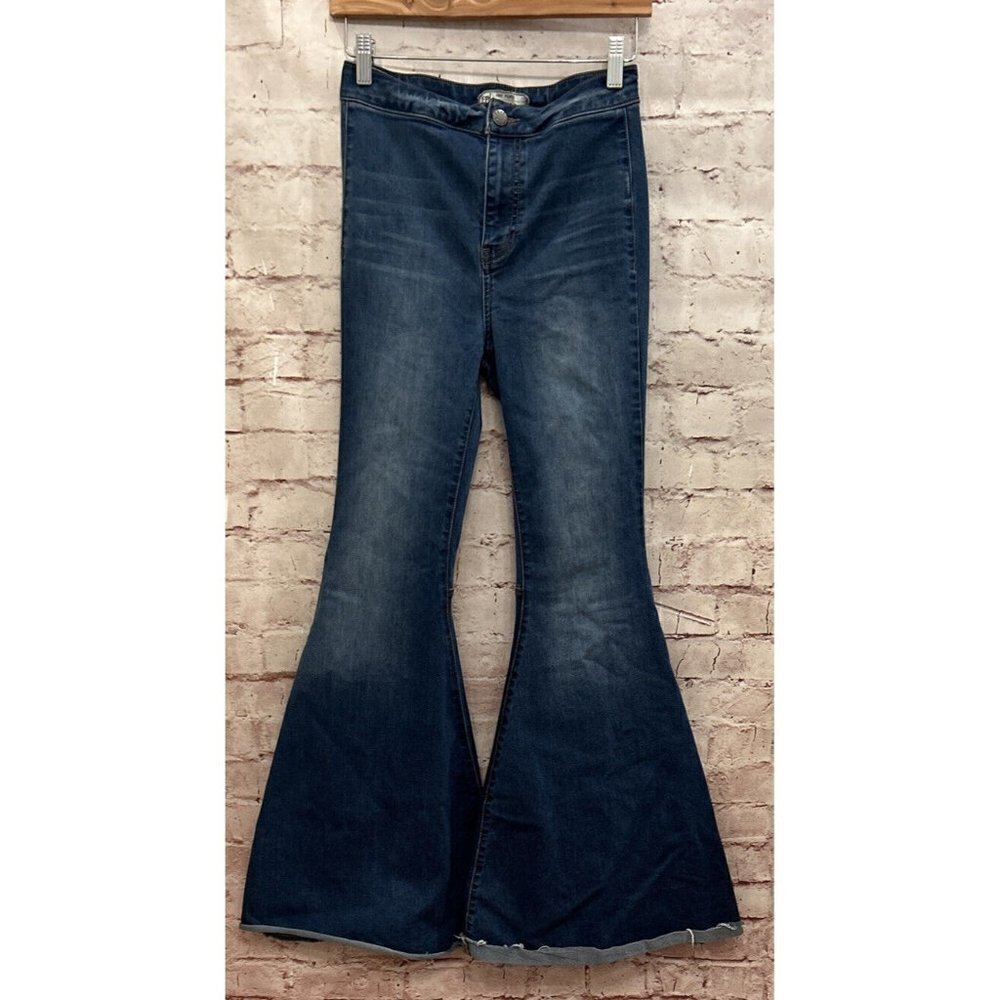 Free People Jeans Womens 26 Just Float On Flare Raw Hem Stretch OB589583 26x32